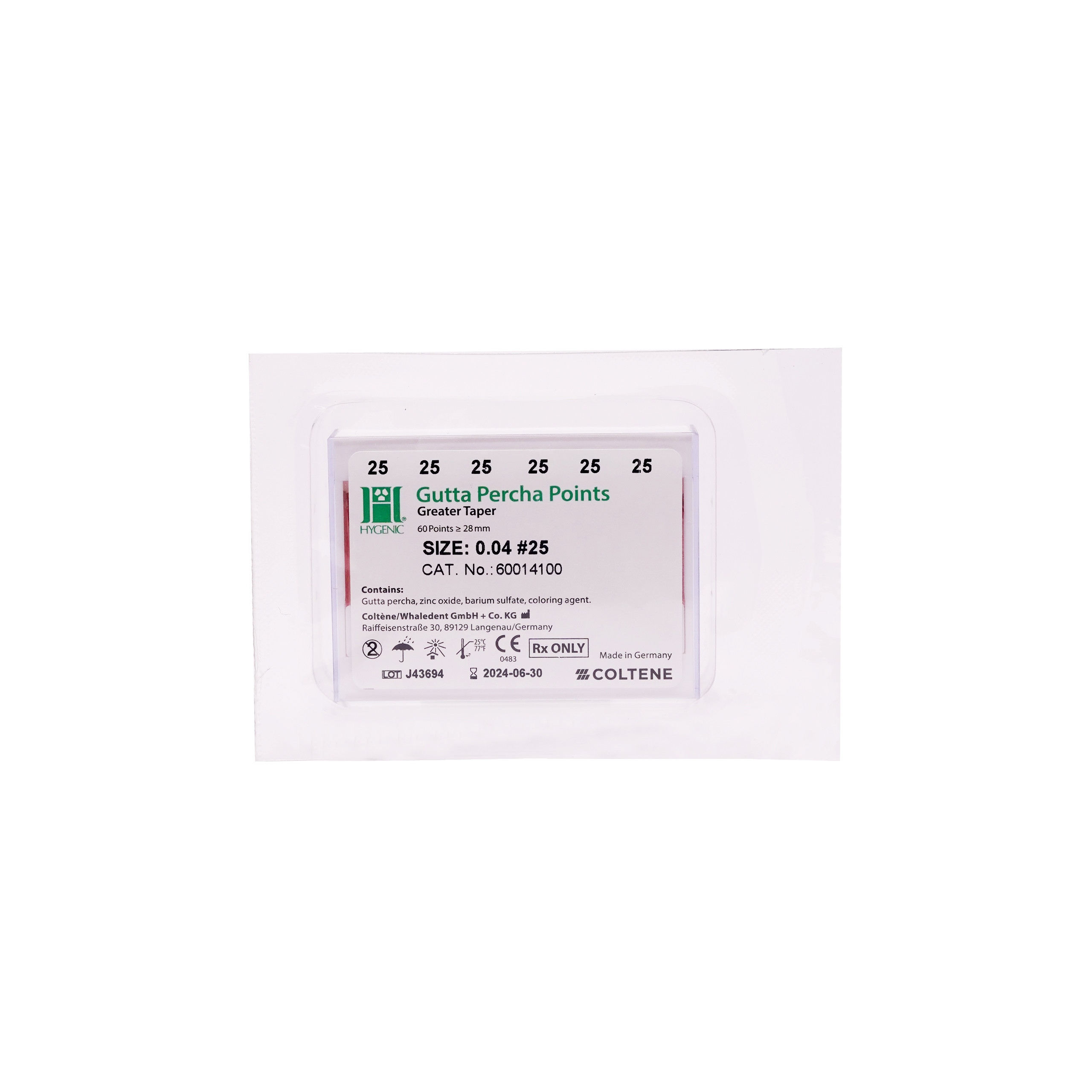 Coltene Gutta Percha Points #25/ 04